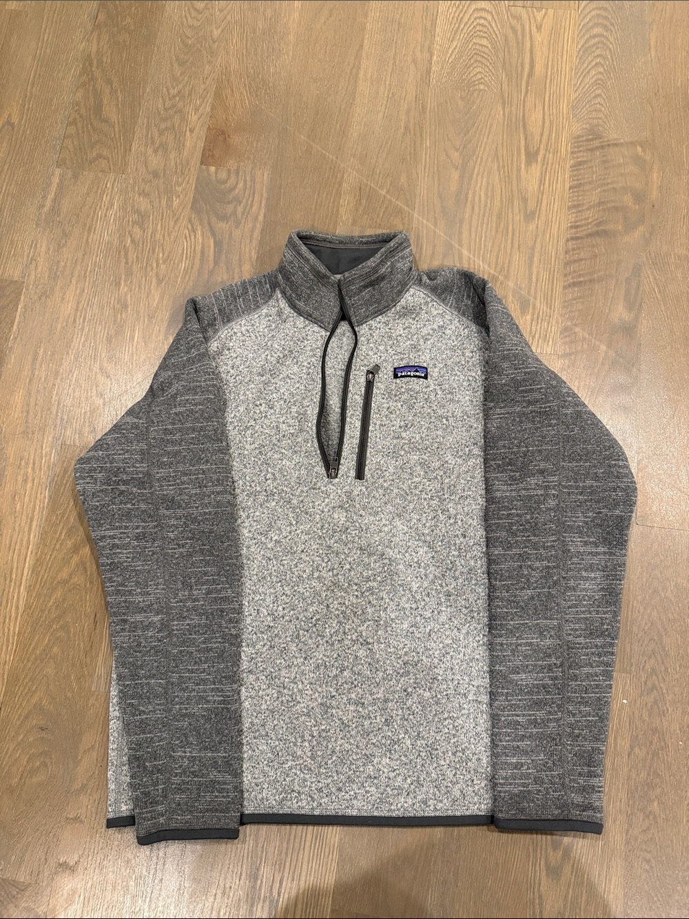 Patagonia Men’s Two-Tone Gray Quarter-Zip Better Sweater